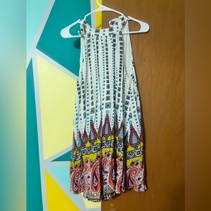 Flowy mini dress. Aztec print. Size medium